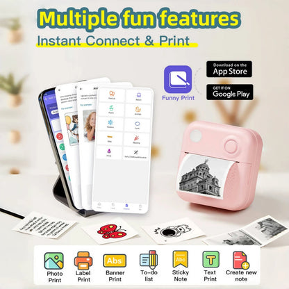 Inkless Mini Printer