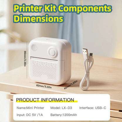 Inkless Mini Printer